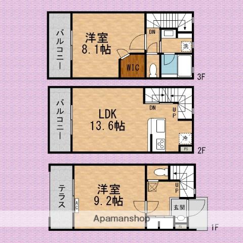 ミュージションテラス志木南(2LDK)の間取り写真