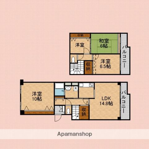 シーアイハイツ和光B棟(4LDK/10階)の間取り写真