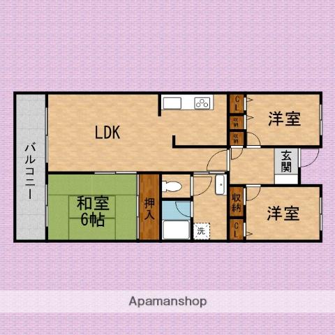 センチュリーキャニオン(3LDK/3階)の間取り写真