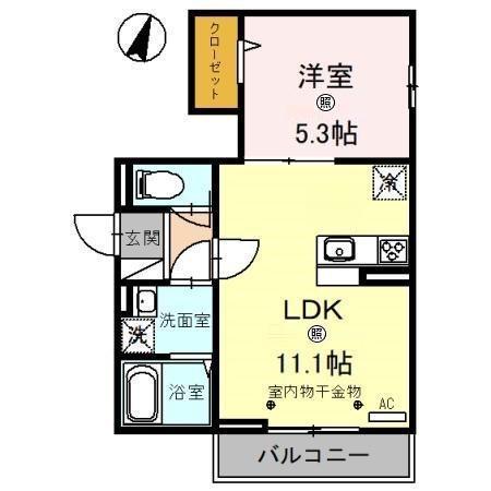 エクセレンテ(1LDK/3階)の間取り写真