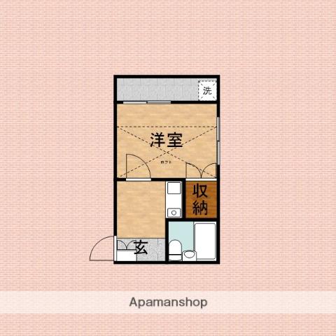 レオパレス朝霞台第2(1K/1階)の間取り写真