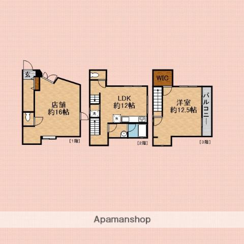 ふじみ野市上福岡6丁目(1SLDK/1階)の間取り写真