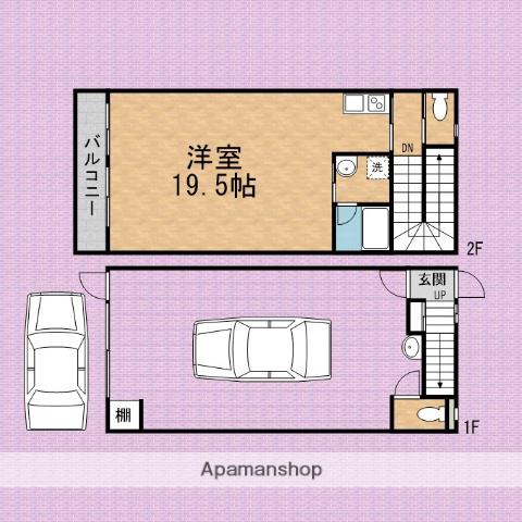 ＨＩＲＯＰガレージⅢ(1K)の間取り写真