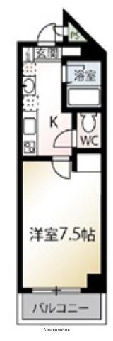 第2ウィンベル(1K/3階)の間取り写真