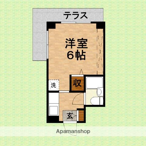 エーデルワイス志木(ワンルーム/1階)の間取り写真