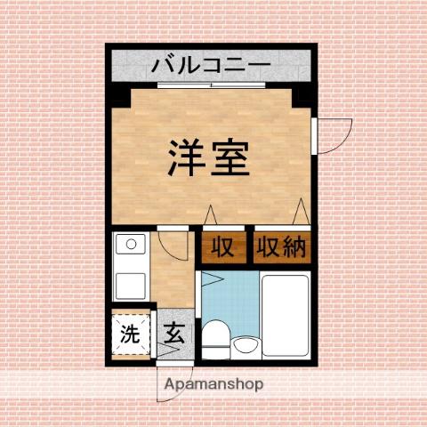 サンウイロー朝霞(1K/3階)の間取り写真