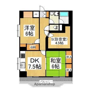 ピジョン田園 4階階 間取り