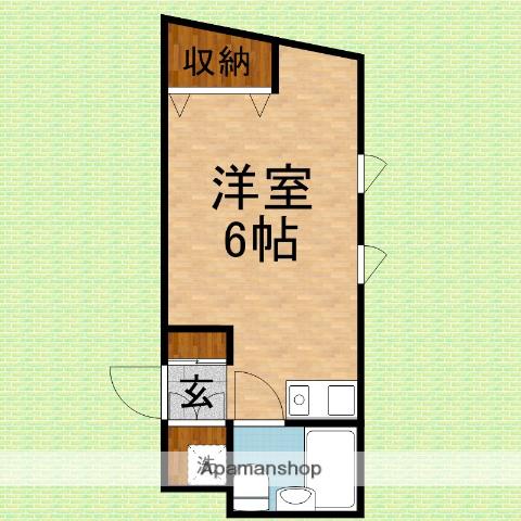 リブレパーシモン(ワンルーム/1階)の間取り写真