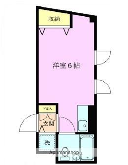 リブレパーシモン(ワンルーム/1階)の間取り写真
