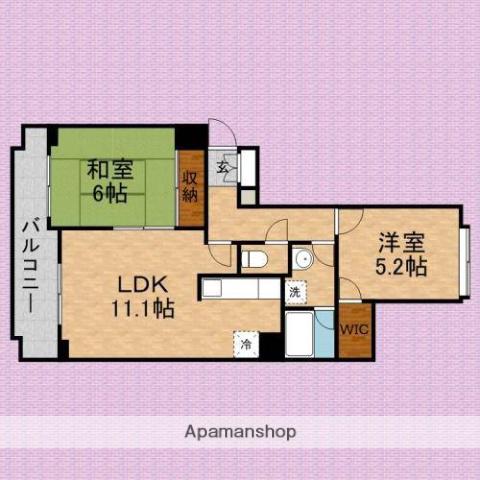 アルソス(2LDK/4階)の間取り写真