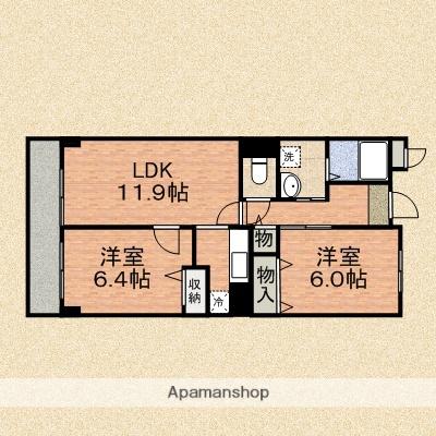 レジデンス ふじみ野(2LDK/3階)の間取り写真