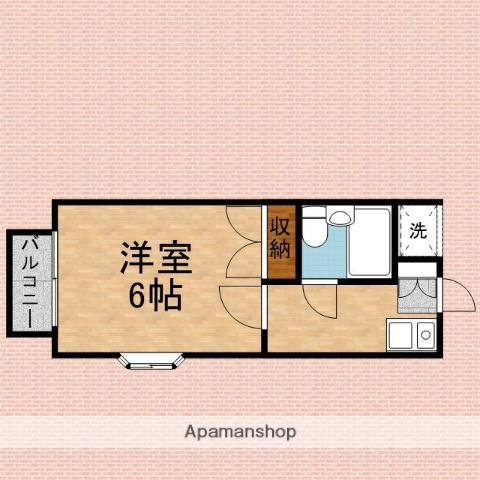 パークフィールド パートⅠ(1K/1階)の間取り写真