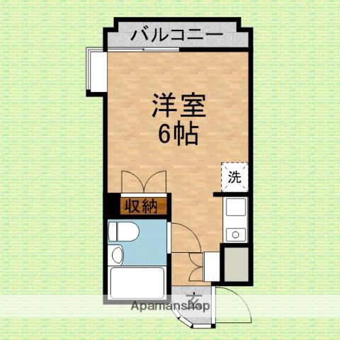 BRB志木マンション(ワンルーム/3階)の間取り写真