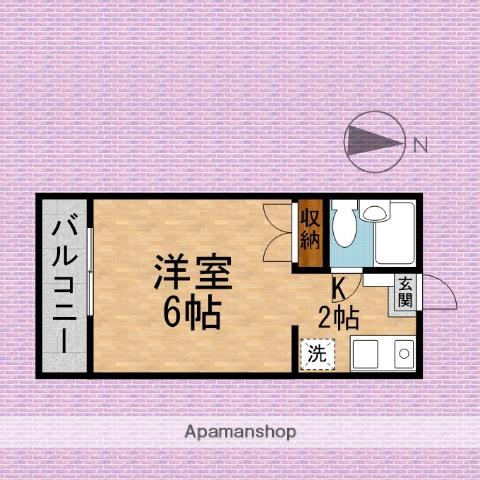 サンマリノ池田(1K/2階)の間取り写真