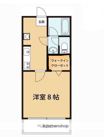 サンシャインビレッジ(1K/1階)の間取り写真