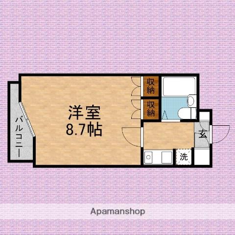 サンライズみずほ台(1K/3階)の間取り写真
