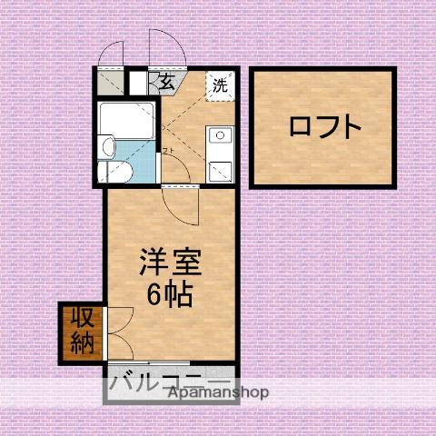 ハイツイナガキ(1K/1階)の間取り写真