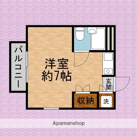 キャッスルイワムラ(ワンルーム/3階)の間取り写真