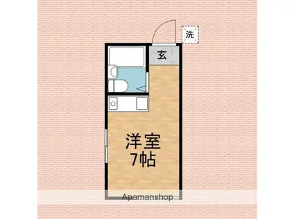 スイートネスみずほ(ワンルーム/3階)の間取り写真