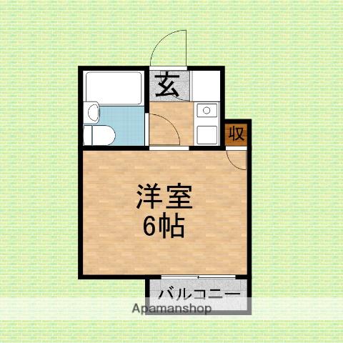 ロージェ朝霞台(1K/3階)の間取り写真