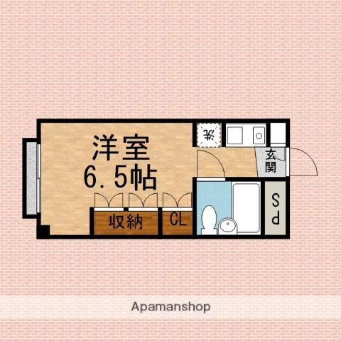 ルミエール(ワンルーム/3階)の間取り写真