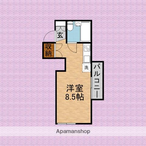 セレネ三原(ワンルーム/2階)の間取り写真