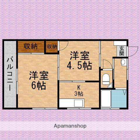 迫田マンション 2階階 間取り