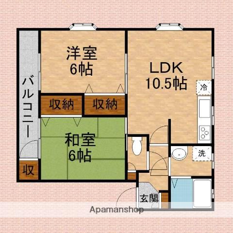 ディアコート志木 2階階 間取り