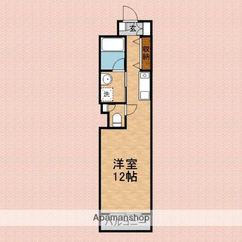 ドリーミー静(ワンルーム/3階)の間取り写真