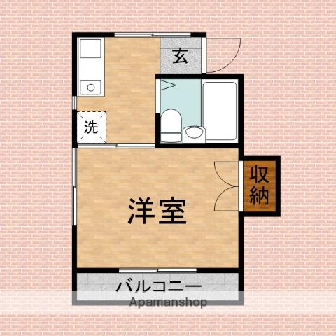 マインシャトー(1K/2階)の間取り写真