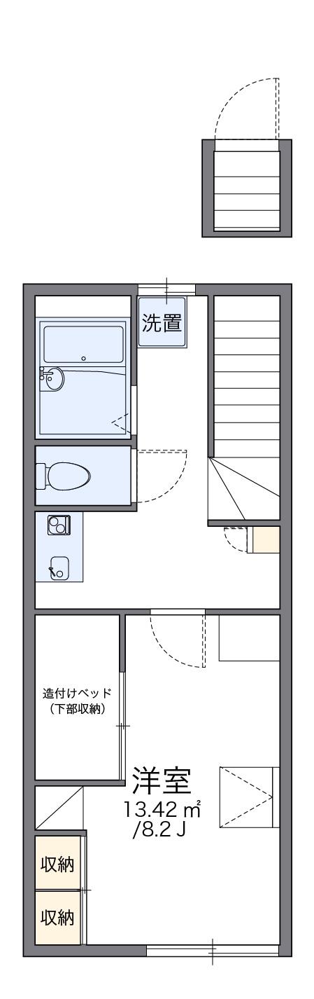 レオパレスYANAGIⅡ(1K/2階)の間取り写真