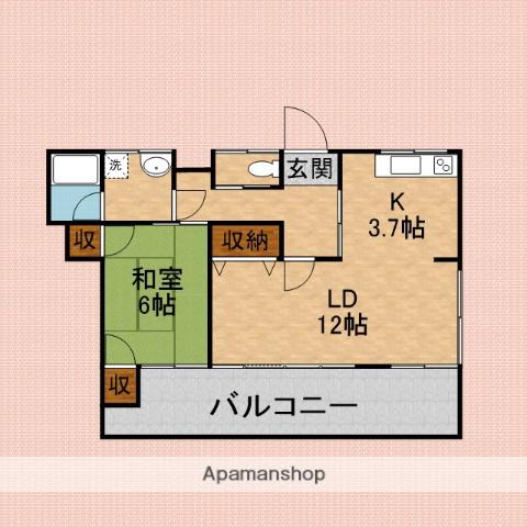 サニープレイス85(1LDK/2階)の間取り写真