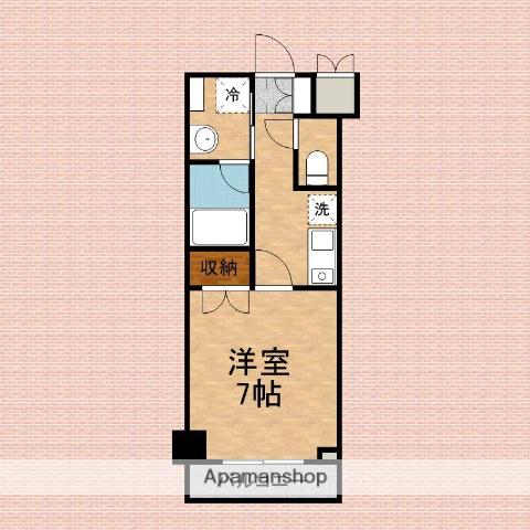 ソライエアイル新河岸(1K/3階)の間取り写真