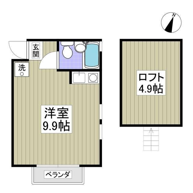 アークエステ-ト(ワンルーム/2階)の間取り写真