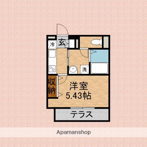 スフィーダみずほ台(1K/1階)の間取り写真