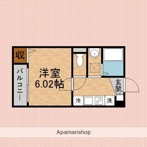 パークエクセル(1K/3階)の間取り写真