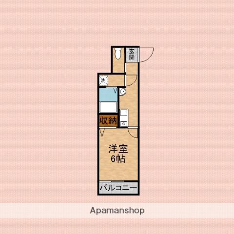 AXIS 上福岡(1K/3階)の間取り写真