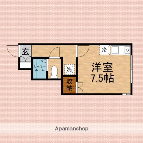 エスカレラ上福岡(ワンルーム/1階)の間取り写真