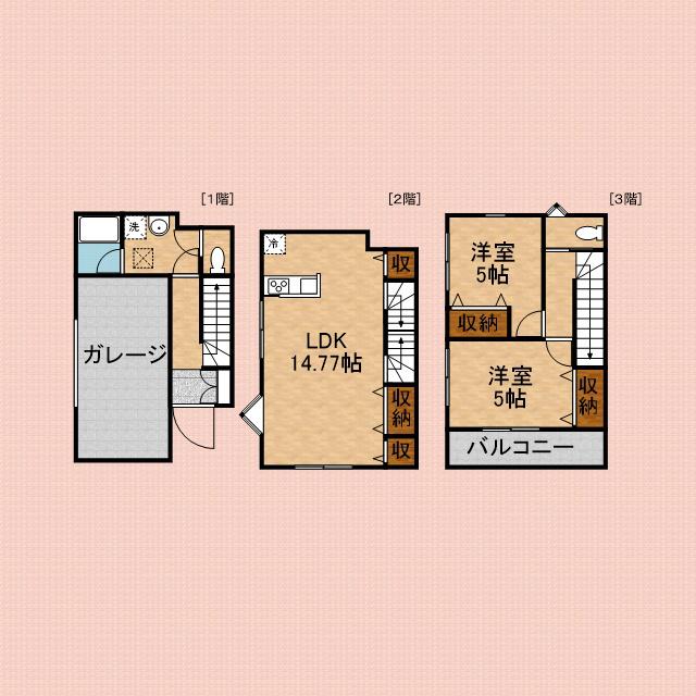 MAHANA(2LDK/1階)の間取り写真