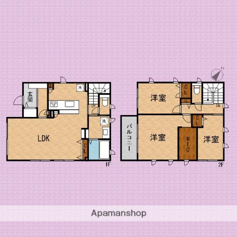 東武鉄道東上線 朝霞駅 徒歩26分 2階建 築7年(3LDK)の間取り写真