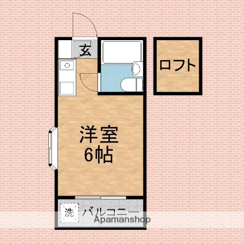 メゾンサチ(ワンルーム/1階)の間取り写真