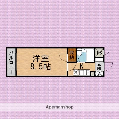 ナイスアーバンスピリッツ鶴瀬 3階階 間取り