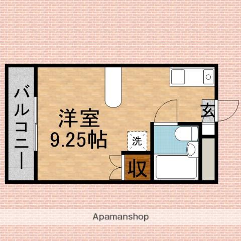 メゾンドコスモス(1K/3階)の間取り写真