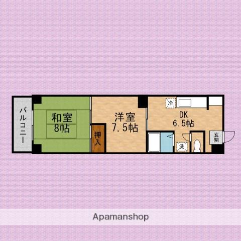 第1サンビレッジ泉水(2DK/2階)の間取り写真