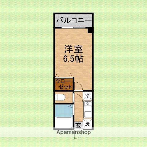 東和マンション(1K/3階)の間取り写真
