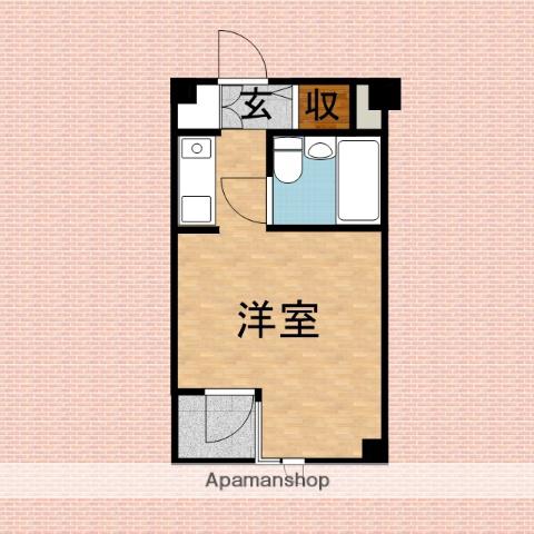 キャッスルマンション上福岡(ワンルーム/3階)の間取り写真