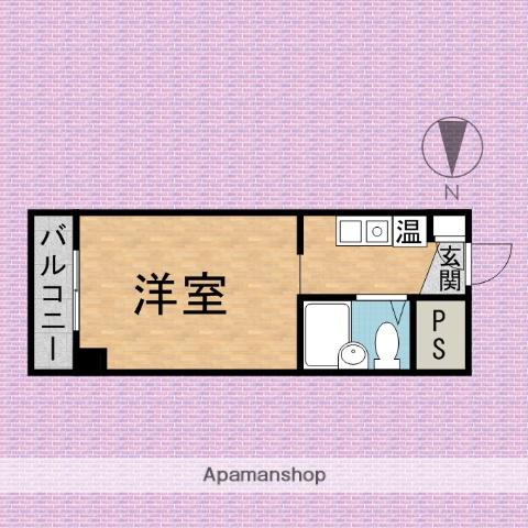 カレッジハイツASAKAⅡ(ワンルーム/3階)の間取り写真