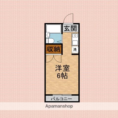 ロイヤルスリーゼ(ワンルーム/2階)の間取り写真