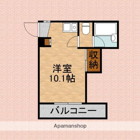 セブンヴィラ(ワンルーム/1階)の間取り写真