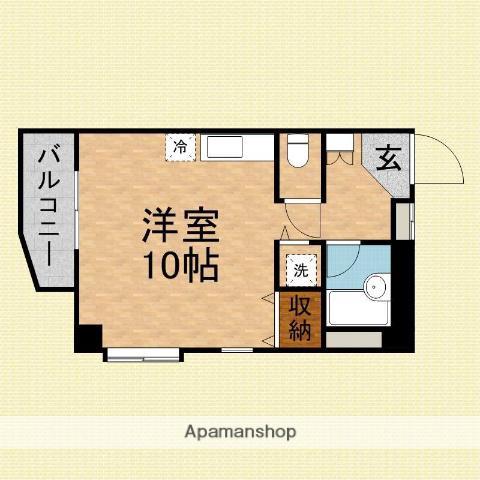 サワダビル(ワンルーム/6階)の間取り写真